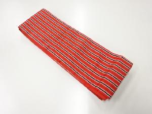 本場筑前博多縞模様織出し半幅帯